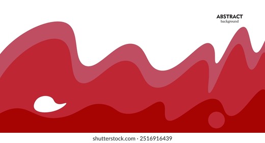vector abstract background with blank layout used for text message presentation bright red color wallpaper.