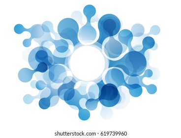 Vector Abstract background with blue circles