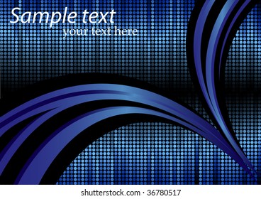 Vector abstract background in blue color; clip-art