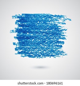 Vector abstract background with blue felt-tip pen strokes banner