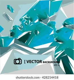 VECTOR ABSTRACT BACKGROUND, blue and grey colors