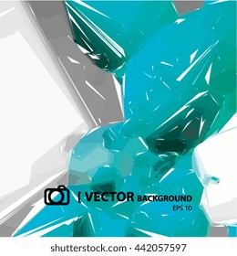 VECTOR ABSTRACT BACKGROUND, blue and grey colors