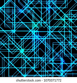 Vector abstract background blue line on the dark background