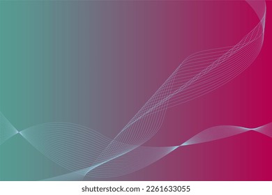 fondo abstracto vectorial en gradiente azul y rosa con líneas