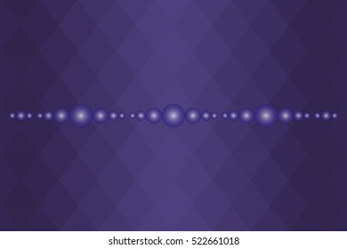 Vector abstract background of blue rhombuses with one thread beads
