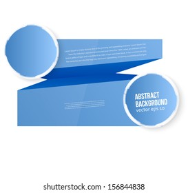 Vector abstract background. Blue space for text.