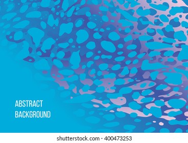 Vector abstract background with blue stains 