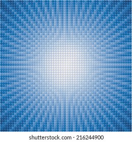 vector abstract background of blue star burst tiles
