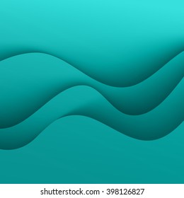 Vector abstract background with blue wave pattern