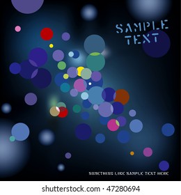 vector abstract background with blur lights