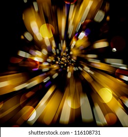 Vector abstract background with blurred defocused lights.