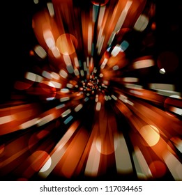 Vector abstract background with blurred defocused lights.
