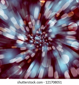 Vector abstract background with blurred defocused lights.