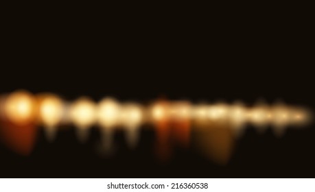 vector abstract background with blurred defocused lights
