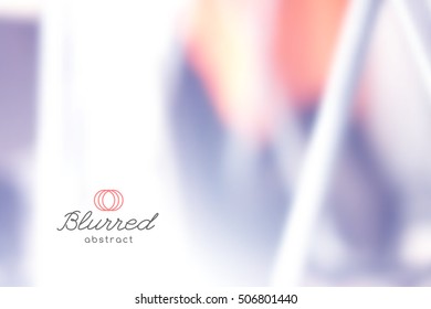 vector abstract background with blurred lines and shapes