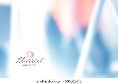 vector abstract background with blurred lines and shapes