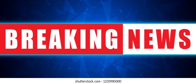 Vector abstract background for breaking news. Modern media information concept