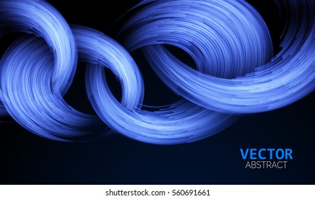 Vector abstract background. Bright circles composition. Template for brochure, website, flyer, print, poster, other design.