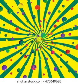 Vector abstract background in bright colors. 
