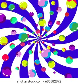 Vector abstract background in bright colors. 