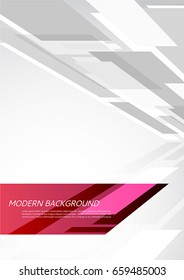 Vector abstract background with bright geometric shape for your text 