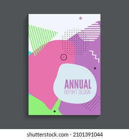 Vector abstract background with bright saturated colors. Template for booklet, flyer, cover, magazine, invitation.
