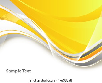 vector abstract background with bright wavy lines