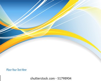 vector abstract background with bright wavy lines