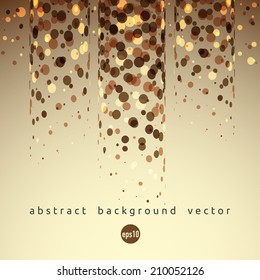 Vector abstract background with brown circles