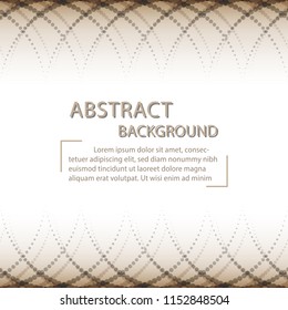 vector of abstract background  brown and gray color dots triangle shape with copy space  