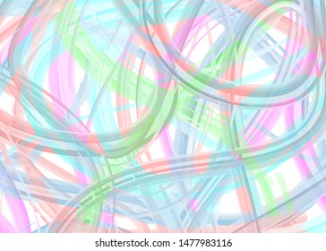 Vector abstract background brush stroke hand painted. Minimal vector cover design. Blue, green, pink lines backgrounds as a modern pattern for design.