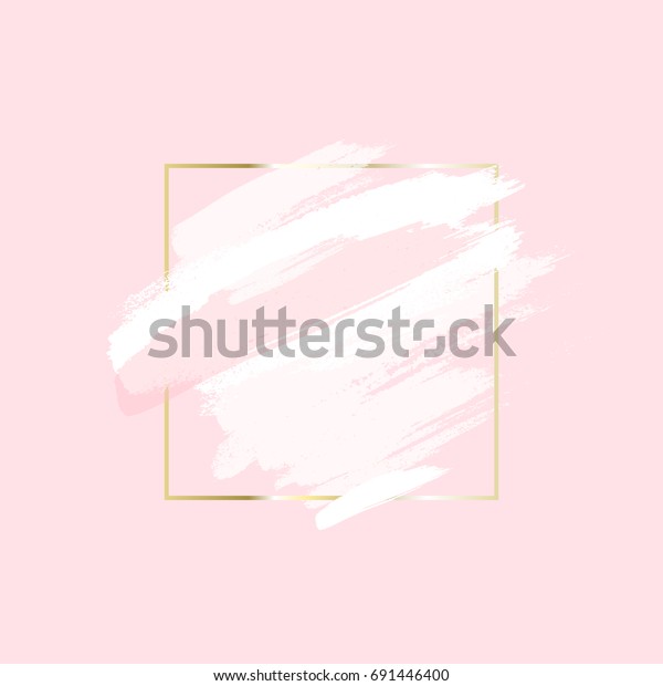 Vector Abstract Background Brush Strokes Square Stock Vector (Royalty ...