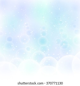 Vector abstract background with bubbles