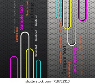 Vector abstract background. Business cards set.