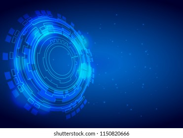 vector abstract background Circle hi tech concept dynamic and movement design