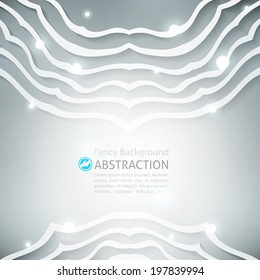 vector abstract background with circle ornament of white lines
