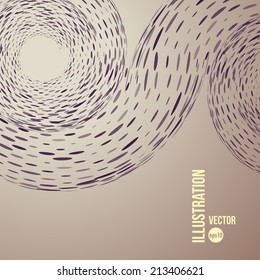 Vector abstract background with circles