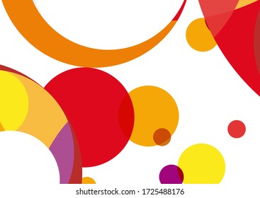 Vector abstract background with circles and balloons