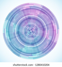Vector abstract background from circles, wallpaper