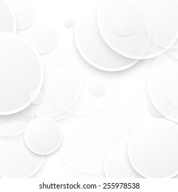 Vector abstract background. Circles and white bubble