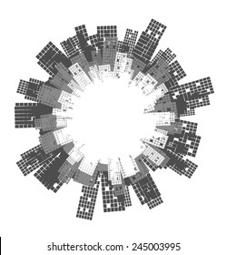 vector abstract background city grey 