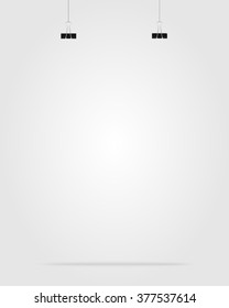 Vector abstract background. Clips on a string. Eps 10.