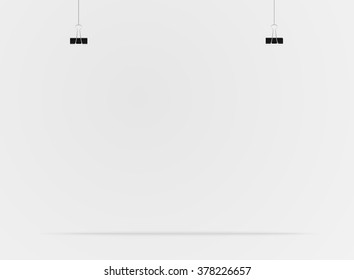 Vector abstract background. Clips on a string. Eps 10.