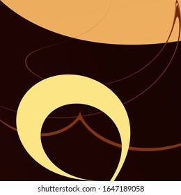 vector abstract background in coffee colors. volume, art