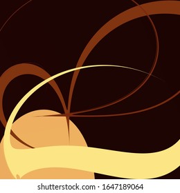 fondo abstracto vectorial en colores de café. volumen, arte