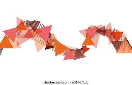 Vector, abstract background with color figures