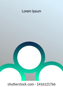 Vector Abstract Background  Color Gradients. Symbols, steps for successful business planning Suitable for advertising and presentations.