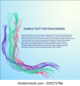 Vector Abstract background with color waves
