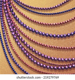 Vector abstract background with colored beads for your presentation