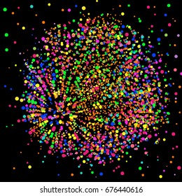 Vector abstract background with colored circles
